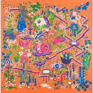 Bandana en soie design