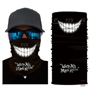 Accessoire mode : bandana élastique au design souriant