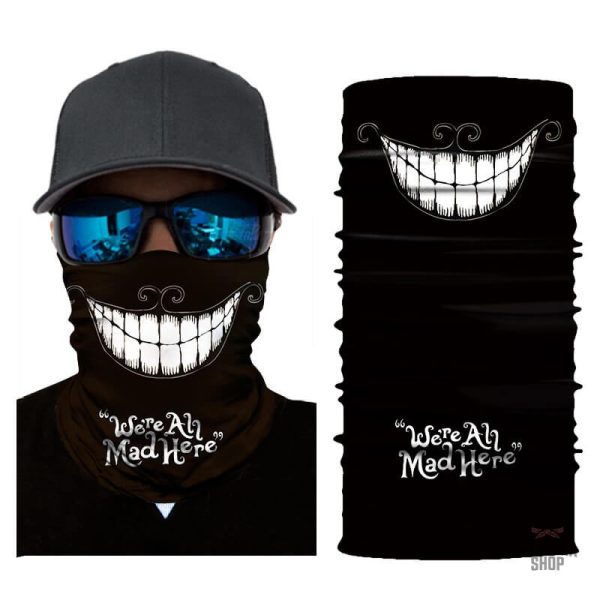 Accessoire mode : bandana élastique au design souriant