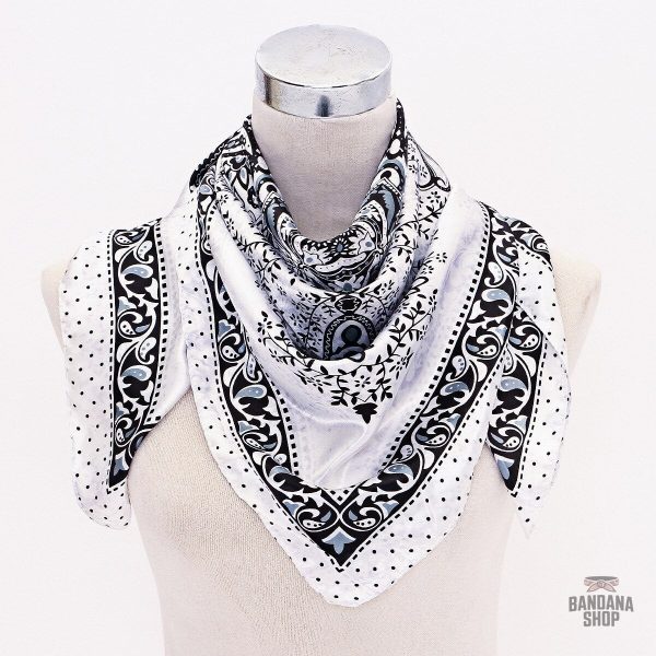 Accessoire mode homme : Bandana blanc Souverain,