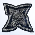 Accessoire mode homme, bandana bleu marine