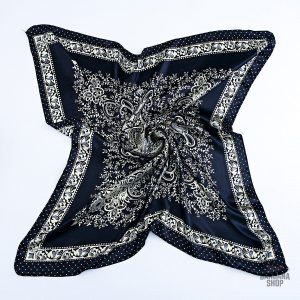 Accessoire mode homme, bandana bleu marine