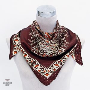 Accessoire mode homme : Bandana marron élégant