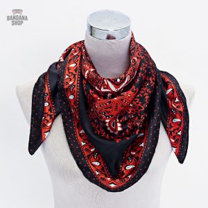 Bandana rouge pour homme, style souverain