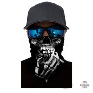 bandana squelette fumeur 2