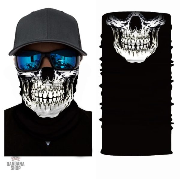 Bandana élastique à thème infernal, parfait pour les amateurs de style