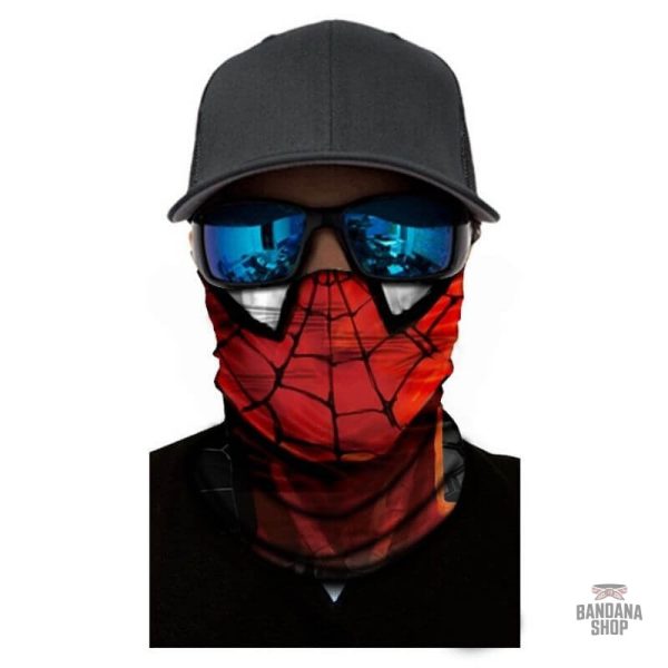 Élégant bandana élastique motif araignée pour un style unique