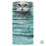Bandana élastique tête de chaton -