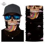 Design original : Bandana Arc-en-ciel à motif de Tête de Mort