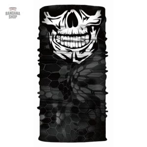 Bandana Tête de mort Carbone