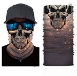 Bandana DJ tendance avec design crâne pour les passionnés