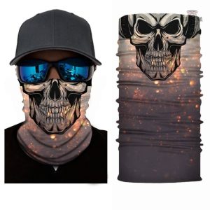 Bandana DJ tendance avec design crâne pour les passionnés