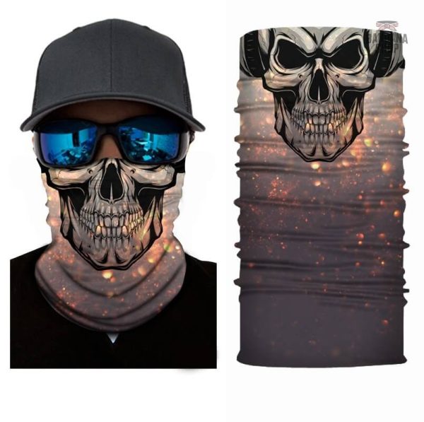 Bandana DJ tendance avec design crâne pour les passionnés