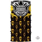 Bandana Tête de Mort Doré - Accessoire élastique tendance