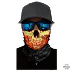 Bandana Élastique avec motif Tête de mort en Flamme