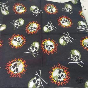 Bandana homme avec motif tête de mort fusion