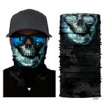 Bandana élastique tête de mort design glacé