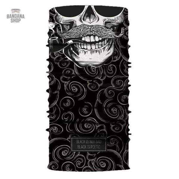 Bandana Tête de Mort Hipster Élastique