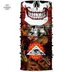 Bandana Tête de Mort Illuminati élastique