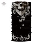 Bandana Tête de Mort Infernale élastique pour un look audacieux