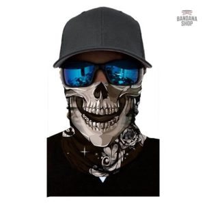 Accessoire tendance : Bandana élastique tête de mort design unique