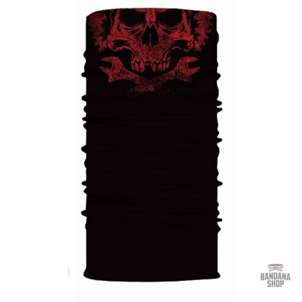 bandana-tete-de-mort-mecano-1 Bandana Tête de Mort Élastique
