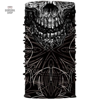 bandana-tete-de-mort-monstrueuse-1 Bandana Tête de Mort Monstrueuse Élastique de