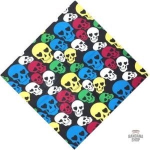 Bandana Tête de Mort Multicolore pour homme