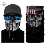 Bandana Élastique Tête de Mort style Oncle Sam