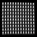 bandana tete de mort pirate 1 2