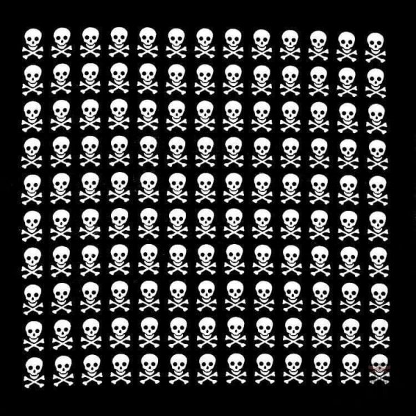 bandana tete de mort pirate 1 2