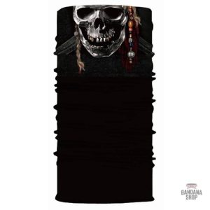 Bandana Tête de Mort Pirate élastique pour un style audacieux