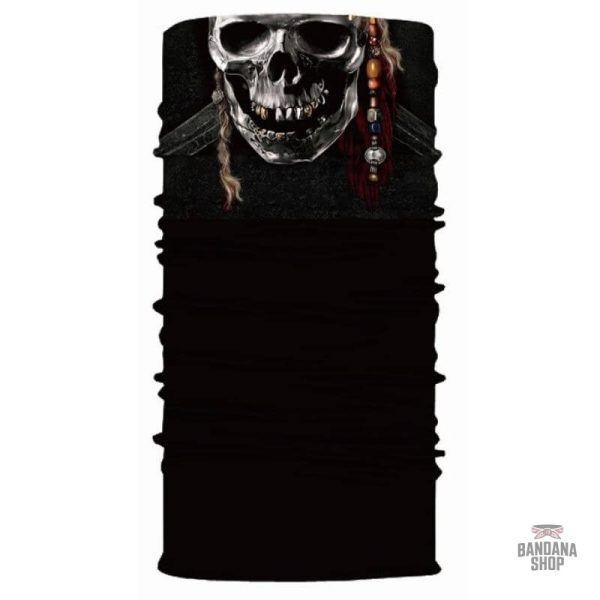 Bandana Tête de Mort Pirate élastique pour un style audacieux