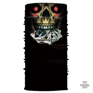 Bandana Tête de Mort Poker élastique de