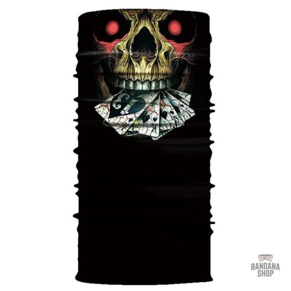 bandana-tete-de-mort-poker-1 Bandana Tête de Mort Poker élastique de