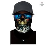 Bandana Poker avec motif tête de mort, style unique et tendance
