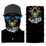 Accessoire élastique Bandana Tête de Mort pour un look audacieux