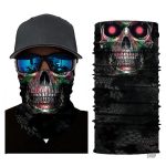 Bandana avec motif tête de mort et regard perçant