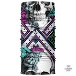 Bandana Tête de Mort Rose élastique pour un style audacieux