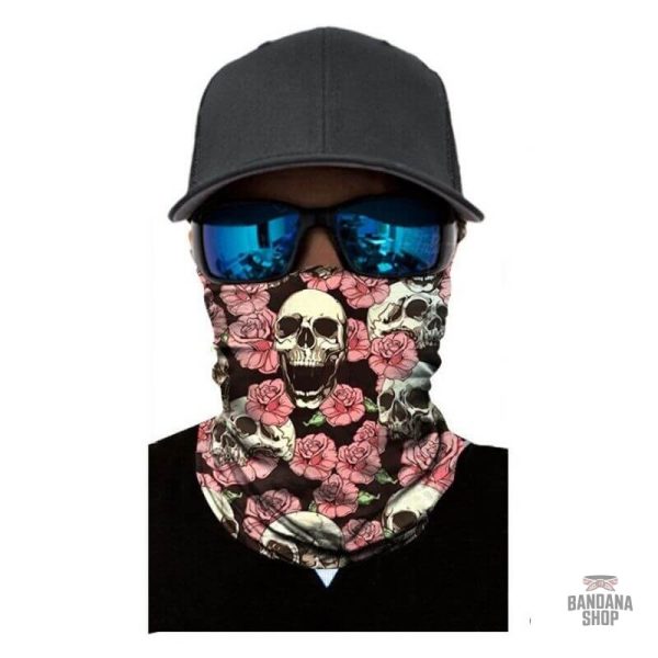 Accessoire Tête de Mort avec Design Floral Rose