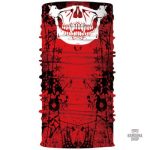 Bandana Tête de Mort Rouge Élastique