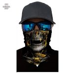 Accessoire tendance : bandana élastique avec motif tête de mort