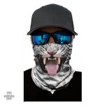 Accessoire bandana élastique avec motif tigre coloré