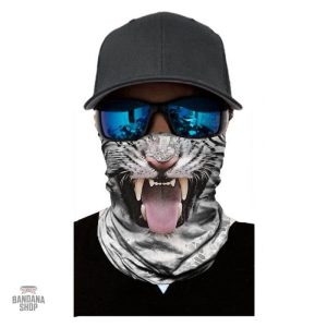 Accessoire bandana élastique avec motif tigre coloré