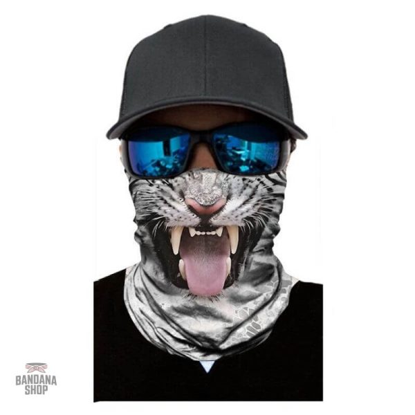 Accessoire bandana élastique avec motif tigre coloré