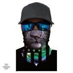 Bandana élastique avec motif tigre de