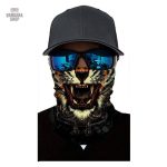 Variété de bandana élastique avec motif tigre unique
