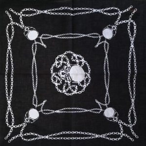 Accessoire tendance homme, bandana avec motif pirate,