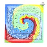 Accessoire mode homme, Bandana Vortex dans une teinte bleue dynamique