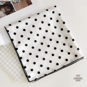 Accessoire mode femme, bandana blanc